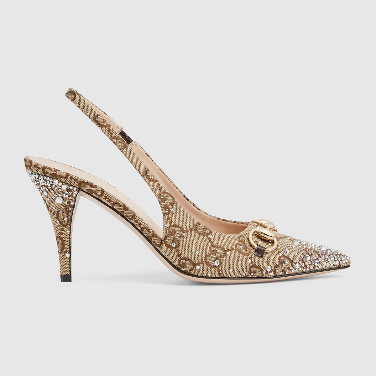 Gucci Women’s slingback pump with crystal Horsebit - Image 1